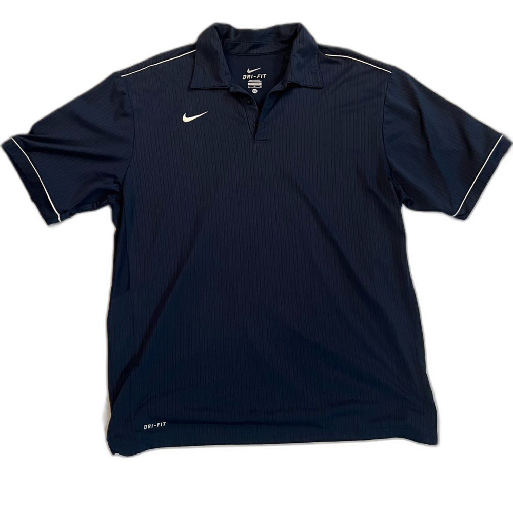 NEW Nike Dry Fit Athletic Shirt Navy and White